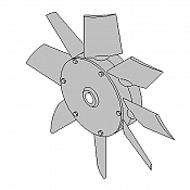 Ventilator D.560 Alu - desni komplet