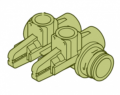 Razvodni komad 2 izvoda (D.25)